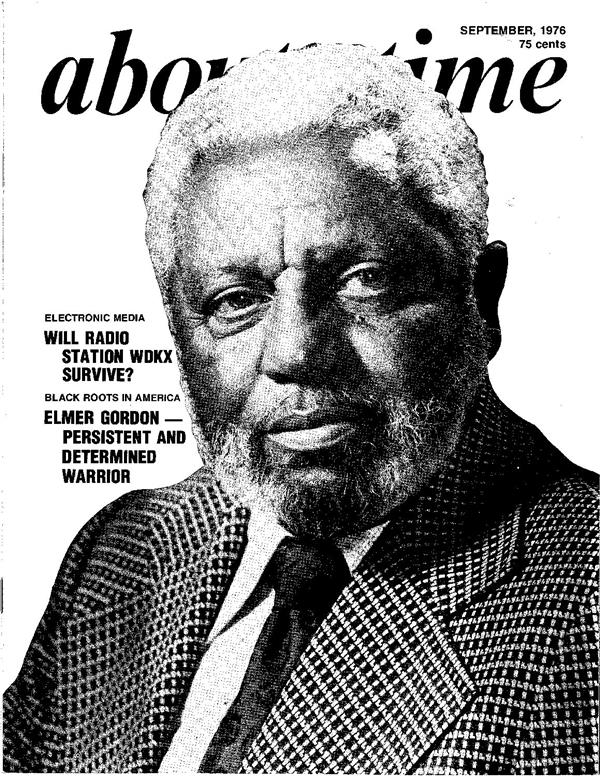 The September 1976 cover of About Time magazine featuring a photo of Elmer